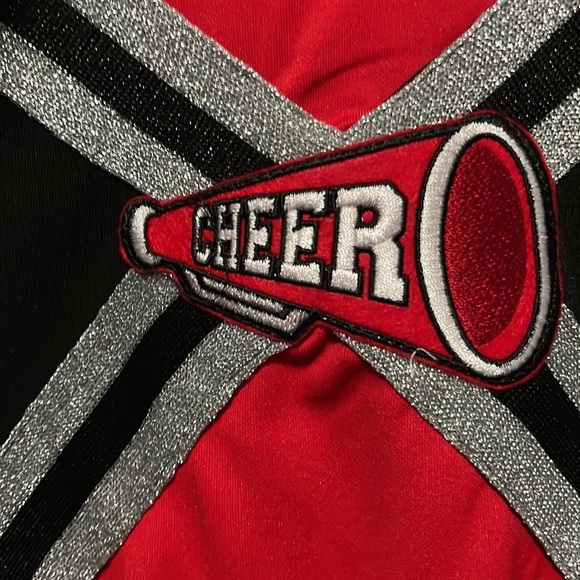 Spirit Red Cheer Costume Dress Up Play Halloween Size large - Picture 9 of 9